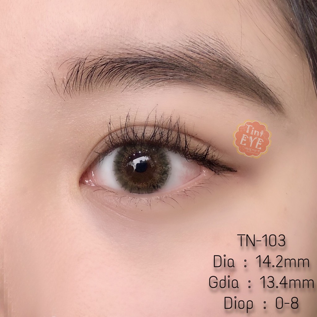 [Tặng Combo 175k] Kính Áp Tròng Tinteye Lens TN - 103 Nâu rêu