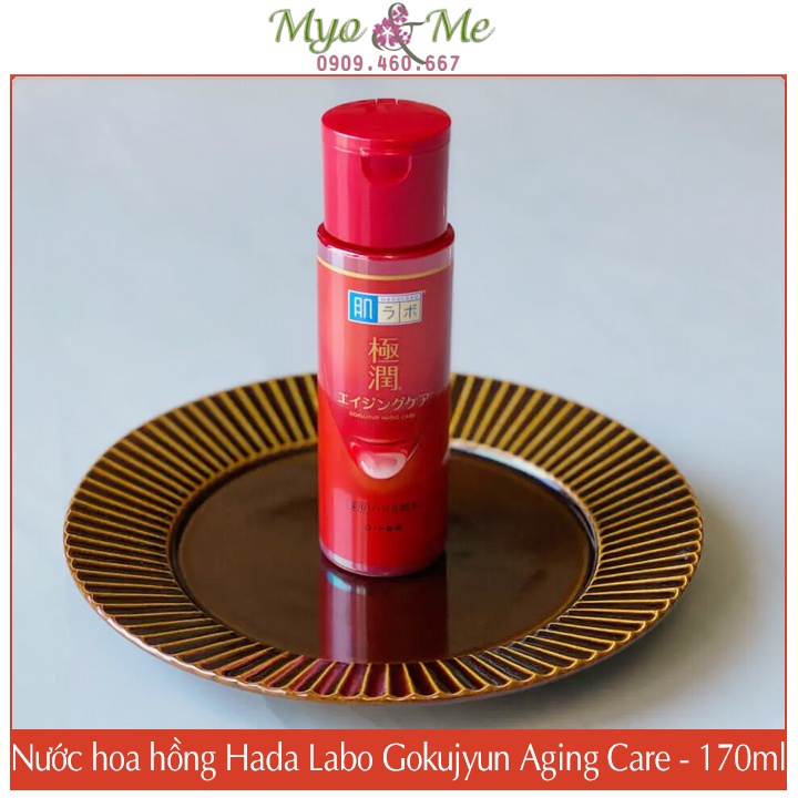 Nước hoa hồng Hada Labo Gokujyun Aging Care chống lão hóa Nhật Bản - 170ml (Màu Đỏ)