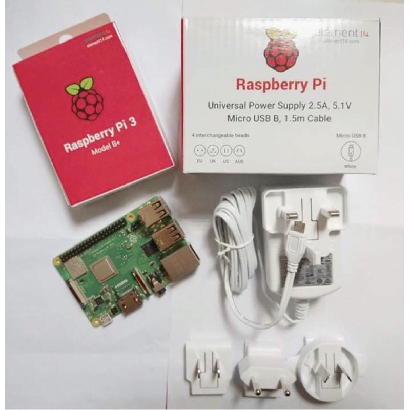 [Mạch+Nguồn] Raspberry Pi 3 b+ chính hãng, made in UK, phiên bản mới nhất