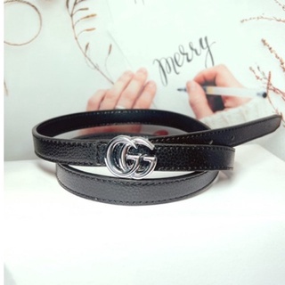 Thắt lưng nữ - dây nịt nữ - dây lưng chữ GC màu trắng