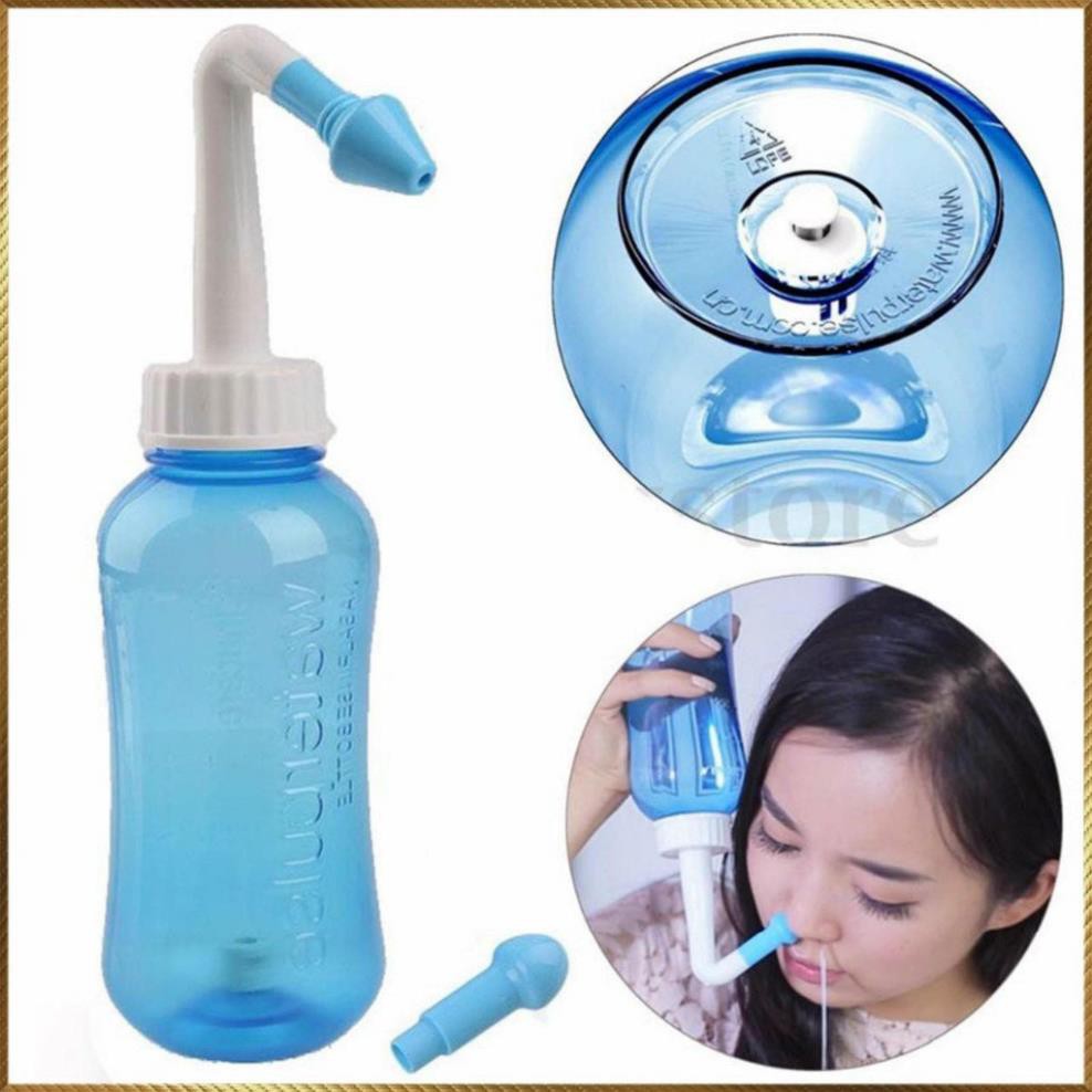 BÌNH RỬA MŨI WATER PULSE DÀNH CHO NGƯỜI LỚN VÀ TRẺ EM TẶNG KÈM 1 CHAI NƯỚC MUỐI SINH LÍ 500ML