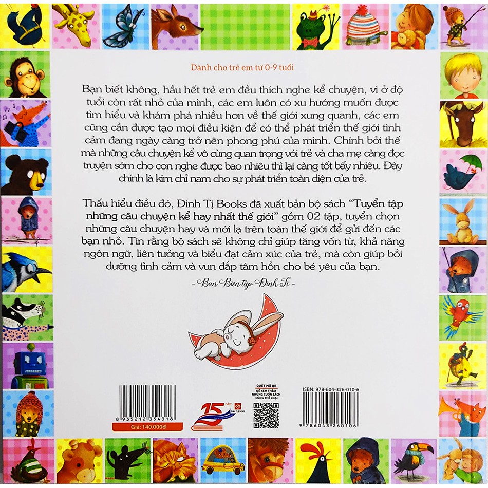 Sách cho bé - Tuyển tập những câu chuyện kể hay nhất thế giới - Bạn Thỏ Nhung