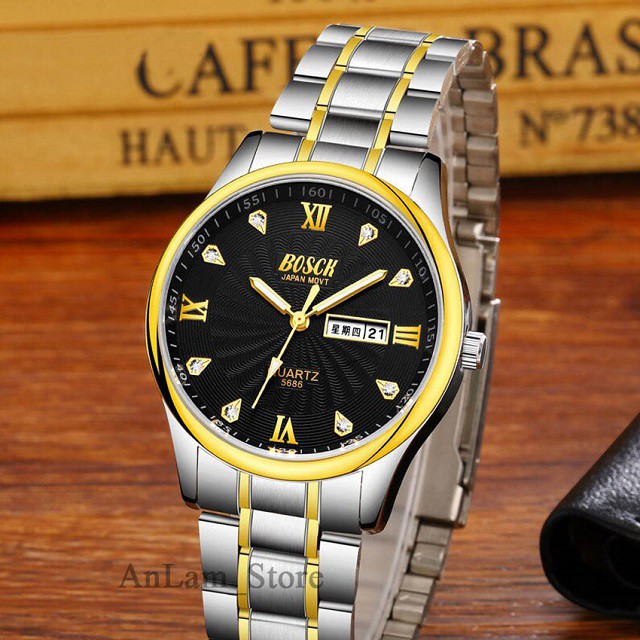 [ Siêu Đẹp ] Đồng Hồ Nam Thời Trang BOSCK Chống Nước Siêu Bền Dây Kim Loại Cao Cấp Chính Hãng | BigBuy360 - bigbuy360.vn