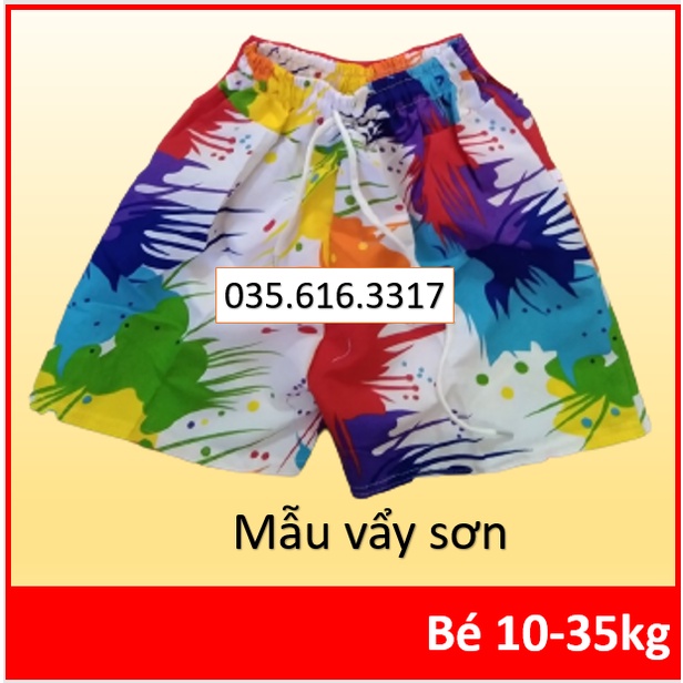 quần đùi đi biển trẻ em 10-35kg loại đẹp