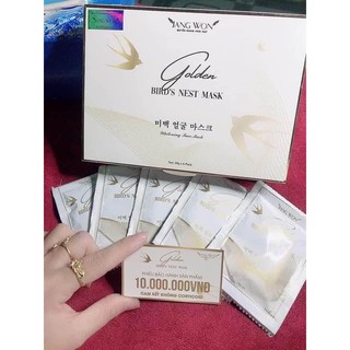 MẶT NẠ Ủ TRẮNG TỔ YẾN KIM CƯƠNG ✨ HỘP 6 TÚI Ủ 12 MẶT ✨ JANG WON ✨