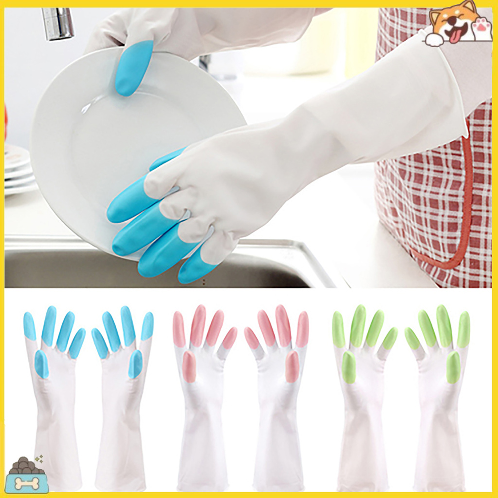 Găng tay dài rửa chén bát chống thấm nước tiện dụng