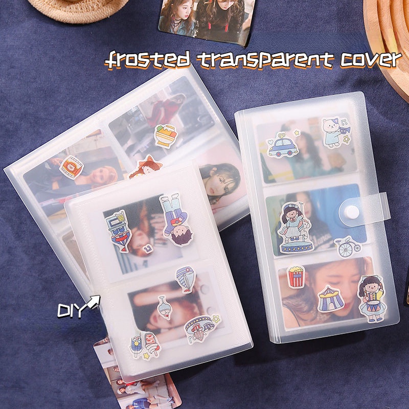 Cuốn sách thẻ 3 inch Polaroid album ảnh 240 thẻ trong suốt cuốn sách bộ sưu tập thẻ nhỏ phải có để đuổi theo các ngôi sao