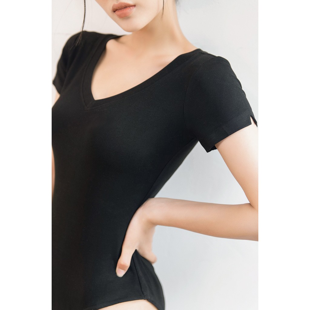 Rosie bodysuit cổ tim cộc tay CECCI mẫu mới 2021 | BigBuy360 - bigbuy360.vn