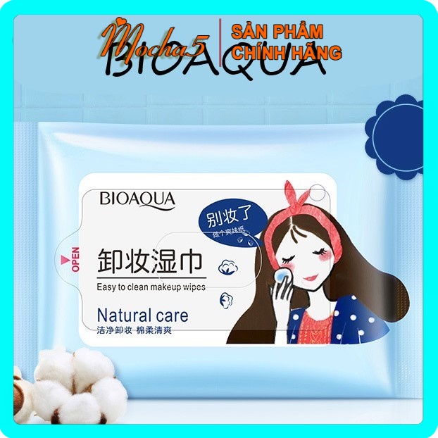 Khăn giấy tẩy trang Bioaqua Natural Care 25 tờ | BigBuy360 - bigbuy360.vn