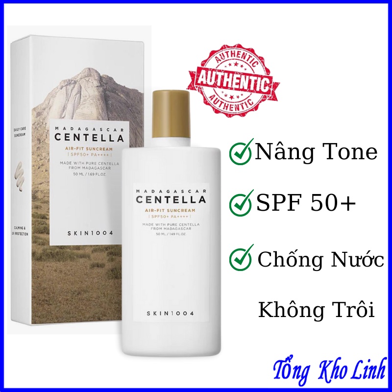 Kem Chống Nắng Rau Má Centella Skin1004 Kcn Skin 1004 50ml Hàn Quốc