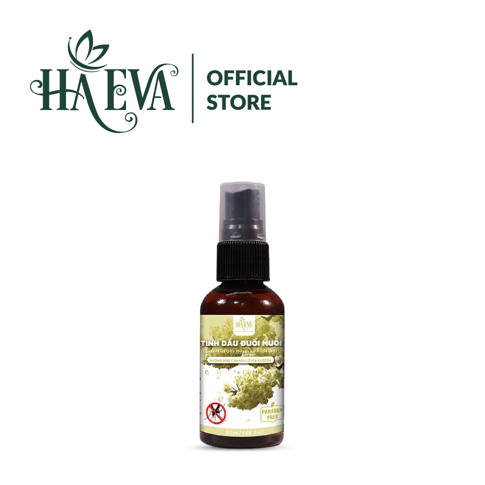 Tinh dầu đuổi muỗi May Chang Haeva 50ml, 100% Thiên Nhiên, đuỗi muỗi hiệu quả, khử mùi hôi, kháng khuẩn không gian