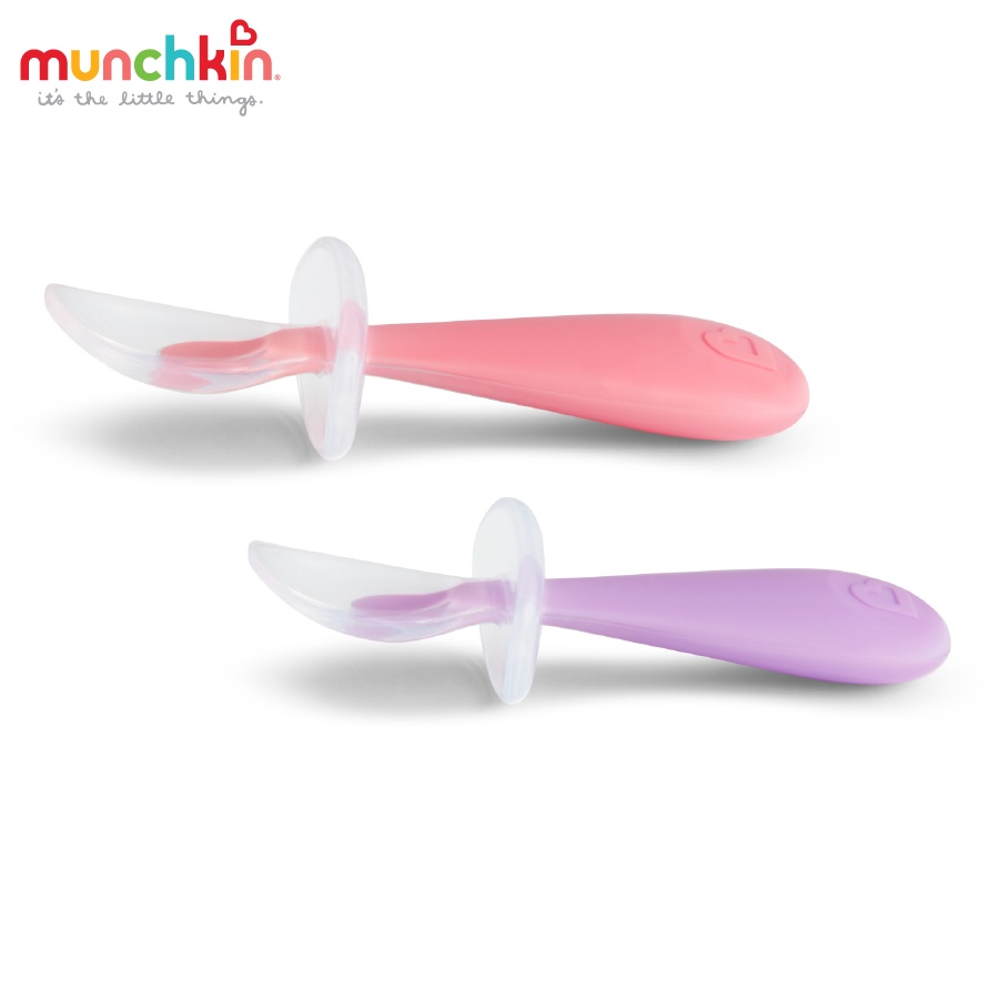 Bộ 2 thìa silicone tập xúc chống hóc Munchkin