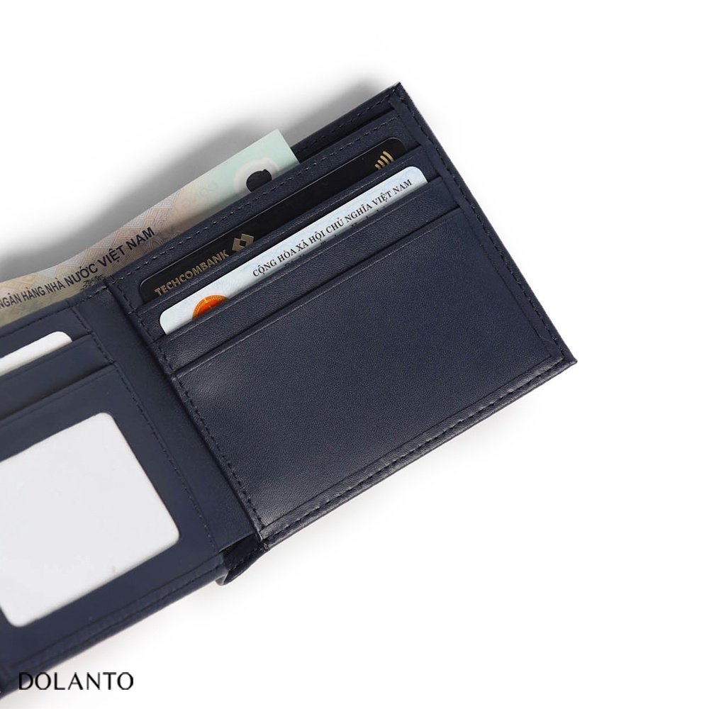 Ví Nam Da Thật MOSCOS Da Swift Nhập Khẩu Cao Cấp Unisex Nam Nữ Thương Hiệu DOLANTO
