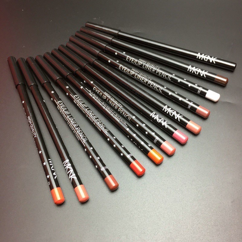 Set 12 chì kẻ viền môi cao cấp chống thấm nước và lâu trôi