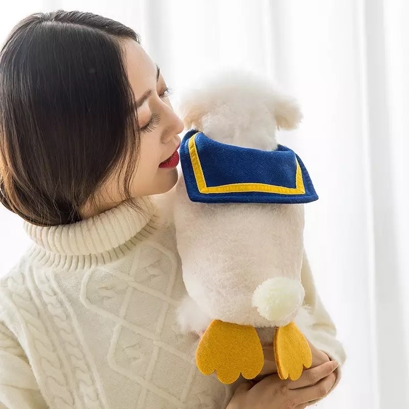 Áo vịt donal cho thú cưng, quần áo cho cho mèo xiêu xinh, áo cosplay dễ thương ❤️