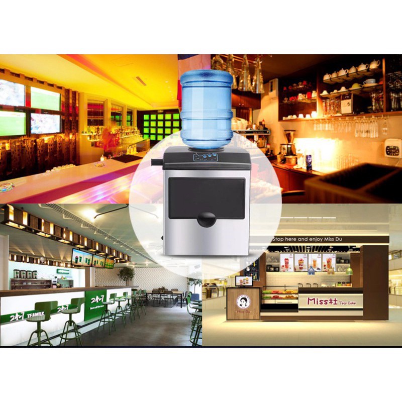 Máy làm đá viên tinh khiết Hicon 3 Size đá công suất 160w 25kg/Ngày - eurooutlet