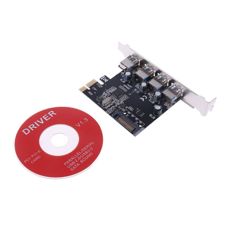 Card chuyển cổng PCI-E PCI Express sang 4 cổng USB 3.0 chuyên dụng