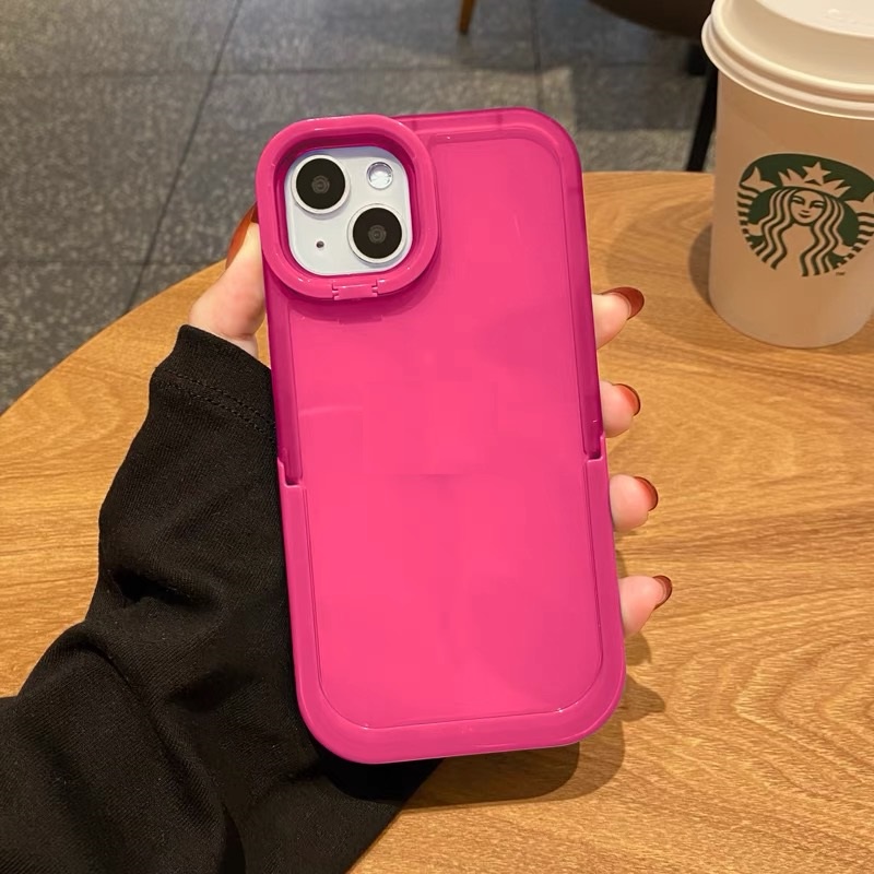 Ốp Điện Thoại Mềm Trong Suốt Có Giá Đỡ Cho Iphone 12 pro max 11 pro max xs max xr x 13proamx plus