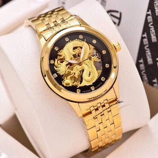 Đồng hồ nam tevise hình rống chạy cơ