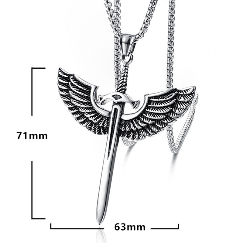 Vòng cổ Mặt Hình Cánh Thiên Thần Thời Trang Cho Nam