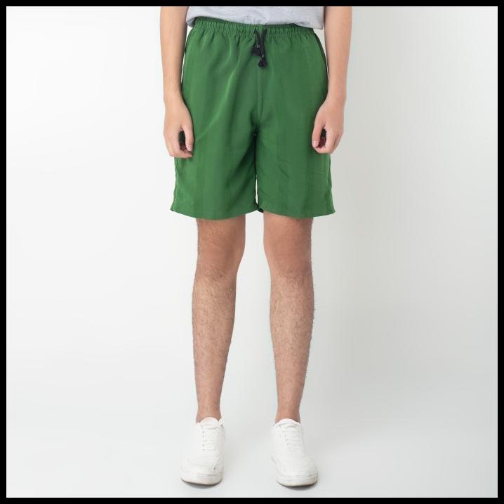 Quần Short Benhill Vải Cotton Lưng Cao Màu Xanh Lá Thời Trang Cho Nam 19135