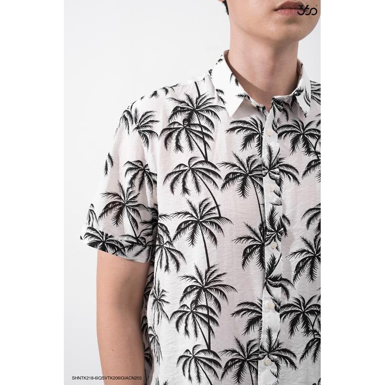 Áo sơ mi nam 360 BOUTIQUE ngắn tay họa tiết - SHNTK218-6 | BigBuy360 - bigbuy360.vn