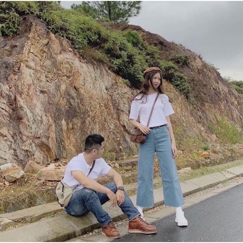 Áo Thun Trơn Nhiều Màu Nam Nữ Vải Cotton Dày Mềm Mịn Không Xù Lông