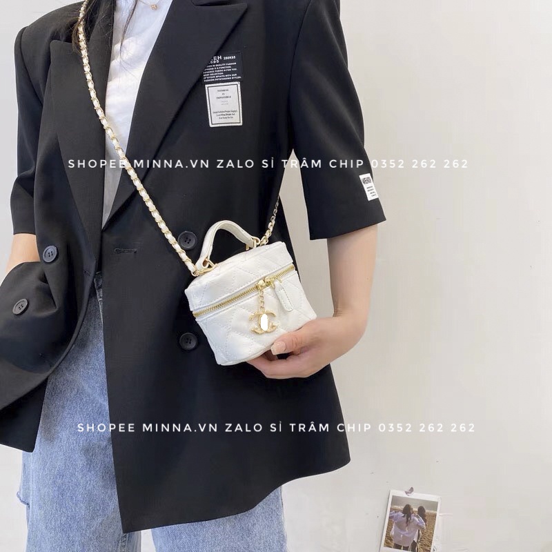 Túi cốp mini trần tràm đeo chéo thời trang cao cấp, chất da sần hạt cao cấp, Mẫu Túi Cốp Trống Giá Rẻ M97