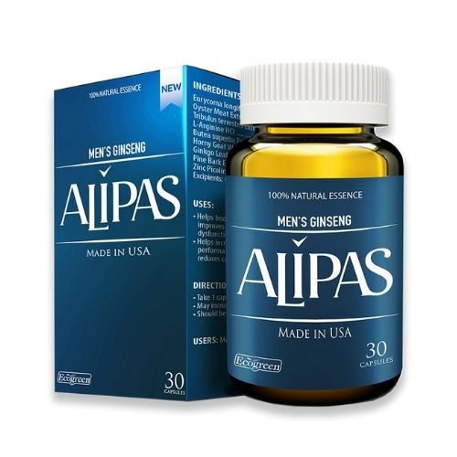 Sâm Alipas -  Phóng to Viên uống tăng cường sinh lý nam hộp 30 viên,  làm chậm quá trình mãn dục nam