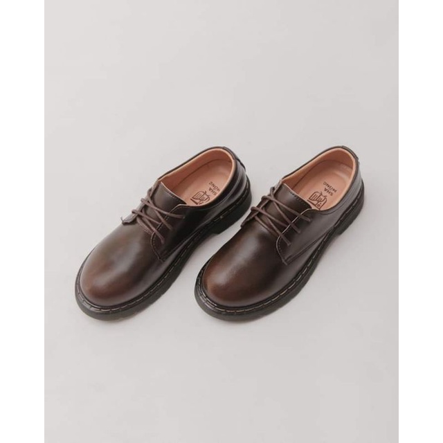 giày oxford nữ buộc dây, dáng vintage