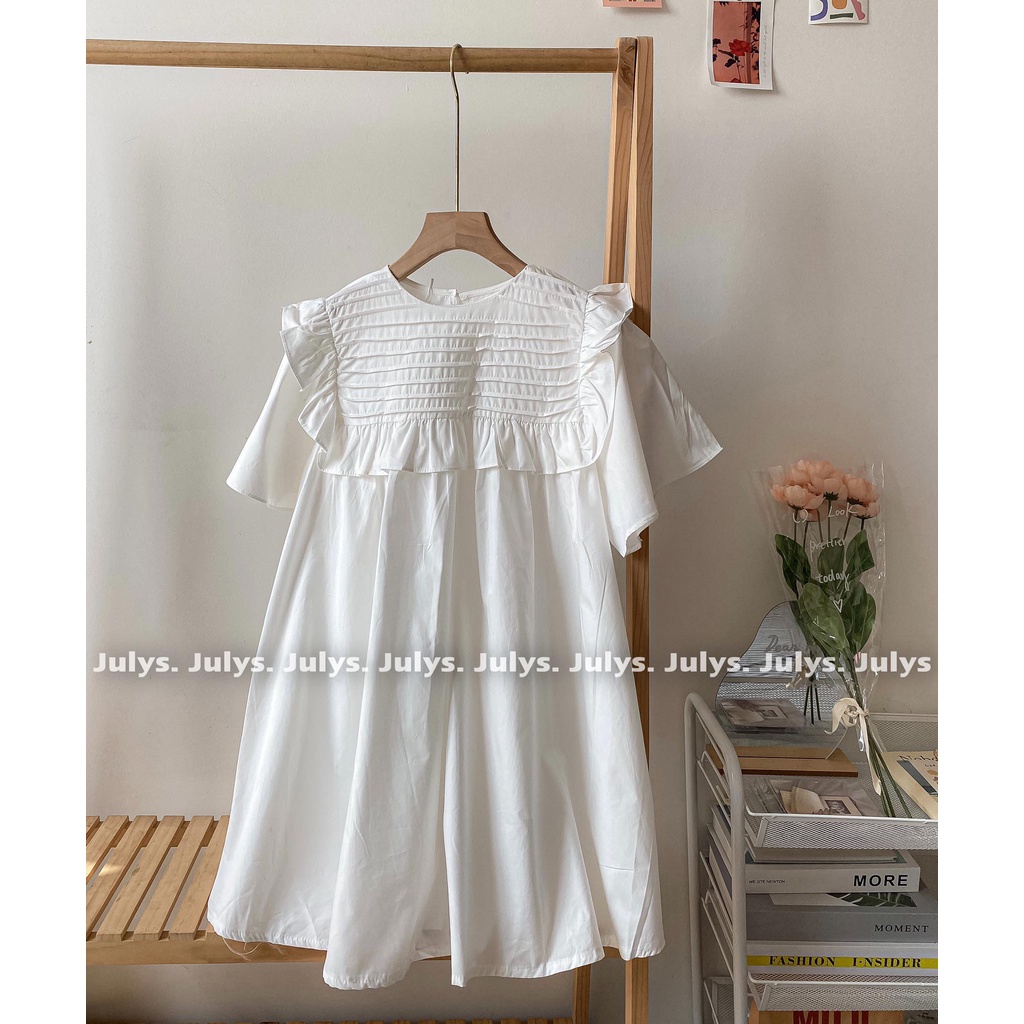 Áo váy babydoll thô xếp li ngang Julys (ảnh THẬT kèm video) | BigBuy360 - bigbuy360.vn