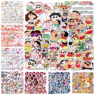 Bộ 50 miếng dán hình gấu graffiti dễ thương dùng trang trí điện thoại