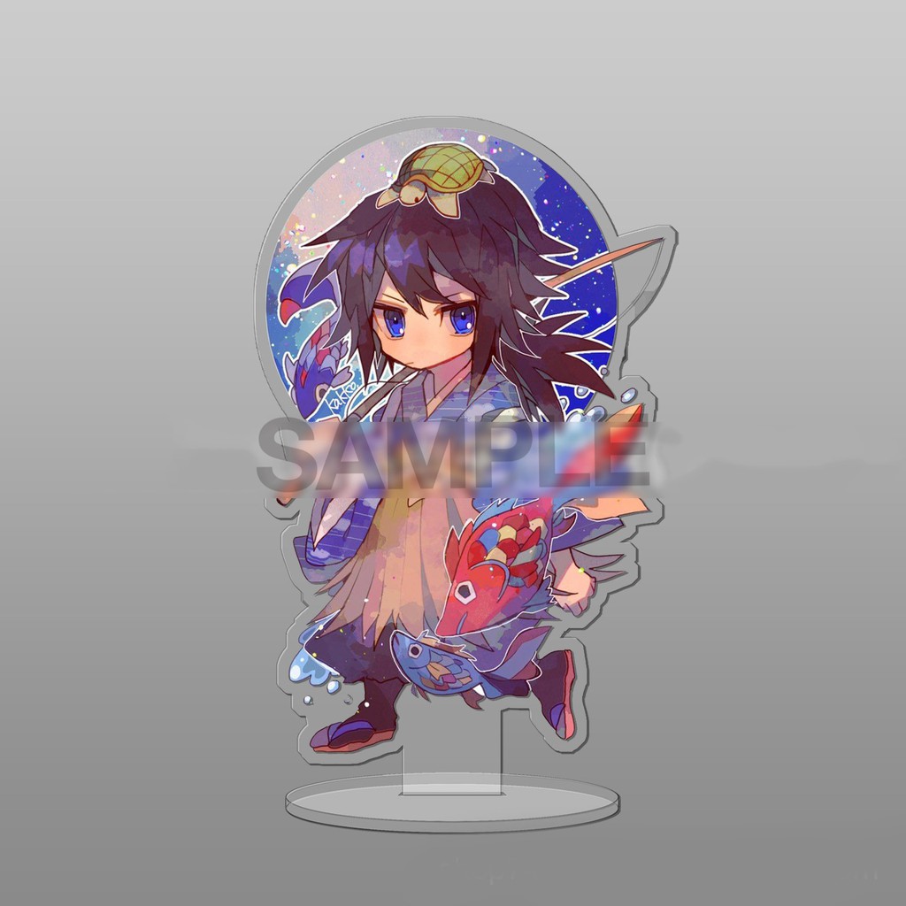 Mô hình standee in hình KIMETSU NO YAIBA Thanh Gươm Diệt Quỷ ver LỄ HỘI anime chibi Acrylic mica trang trí trưng bày