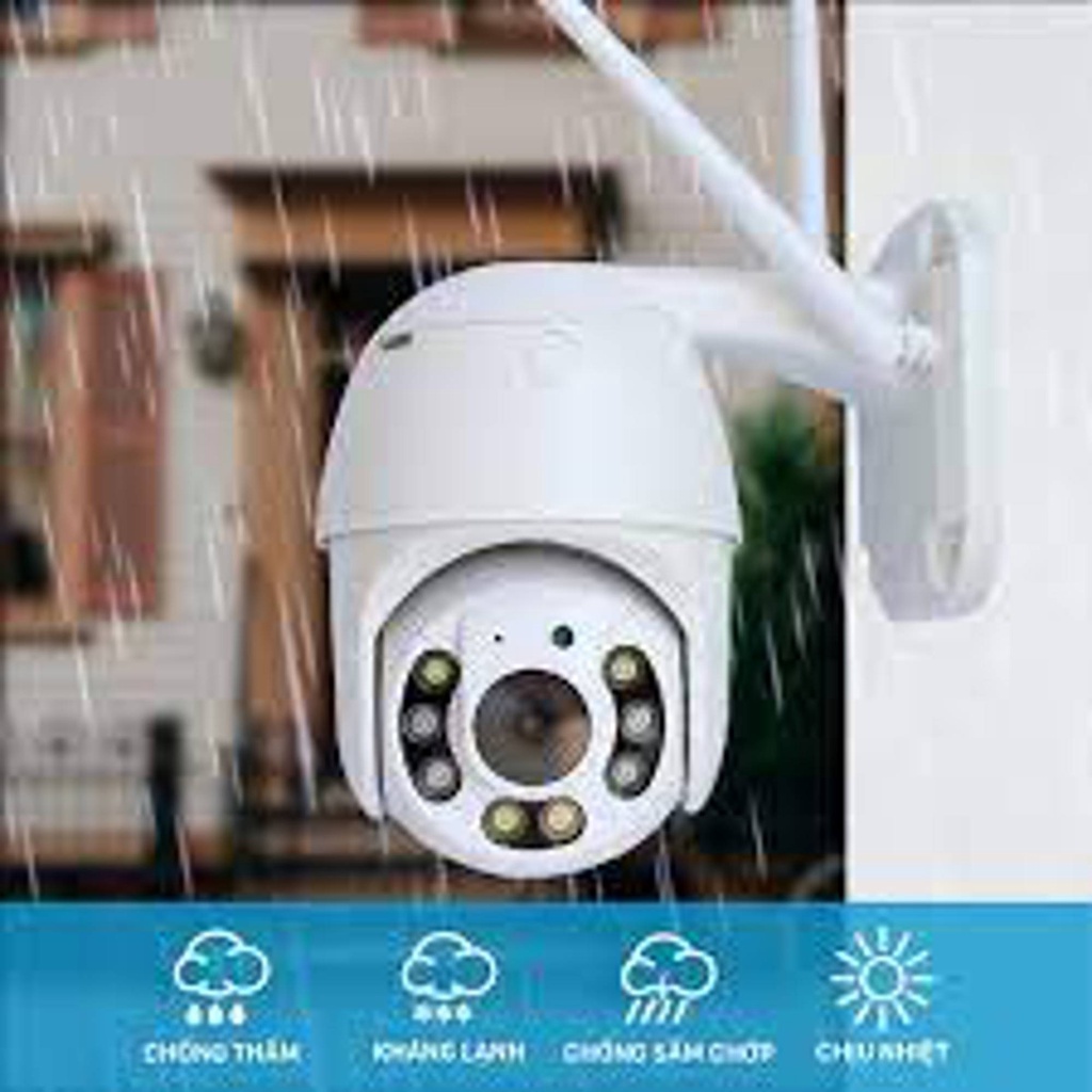 Camera yoosee PTZ ngoài trời 5.0MPX 8 đèn ban đêm có màu
