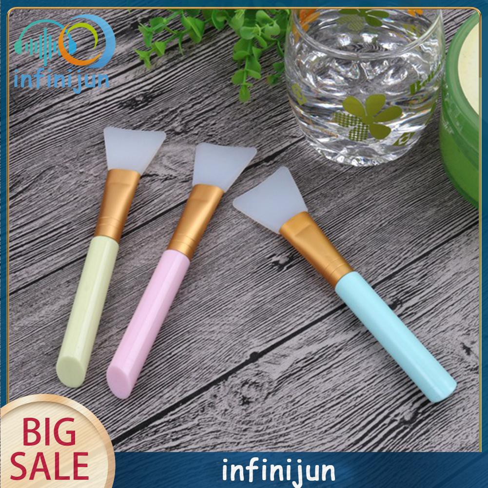 [Hàng mới về] Cọ bôi mặt nạ bùn đầu silicone kiểu dáng chuyên nghiệp mềm mại gồm 3 màu tùy chọn