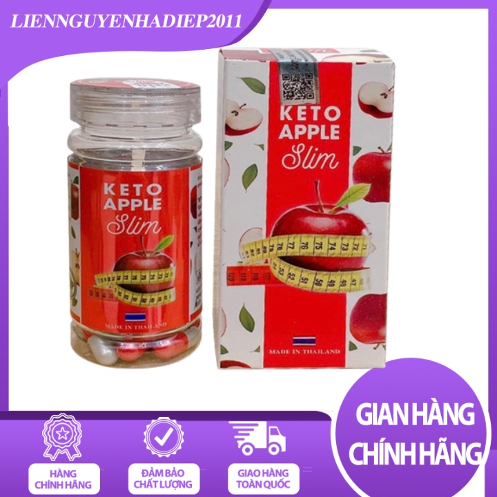 Giảm Cân Keto Apple Slim Trà Giảm Cân Nhanh Cấp Tốc An Toàn Thảo Mộc Không Phải Thuốc Giảm Cân