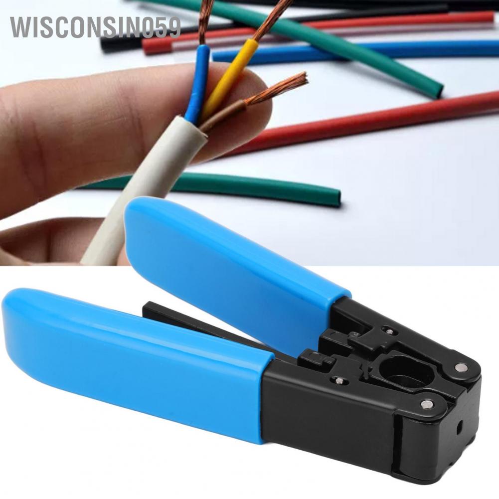 Wisconsin059 Fiber Optic Stripper Coating Stripping Pliers Wire Cable Cutter Industrial Power Hand Tool