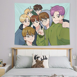 Tranh vải treo tường chibi BTS và Taekook