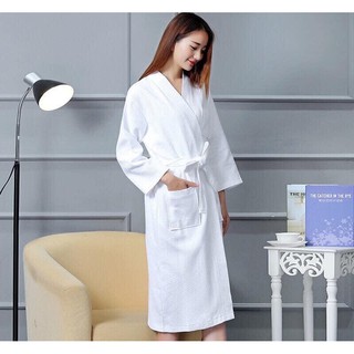 Áo choàng tắm khách sạn trắng resort spa cao cấp chất bông 100% cotton cực kỳ thoáng mát dễ chịu khi mặc Nanomex