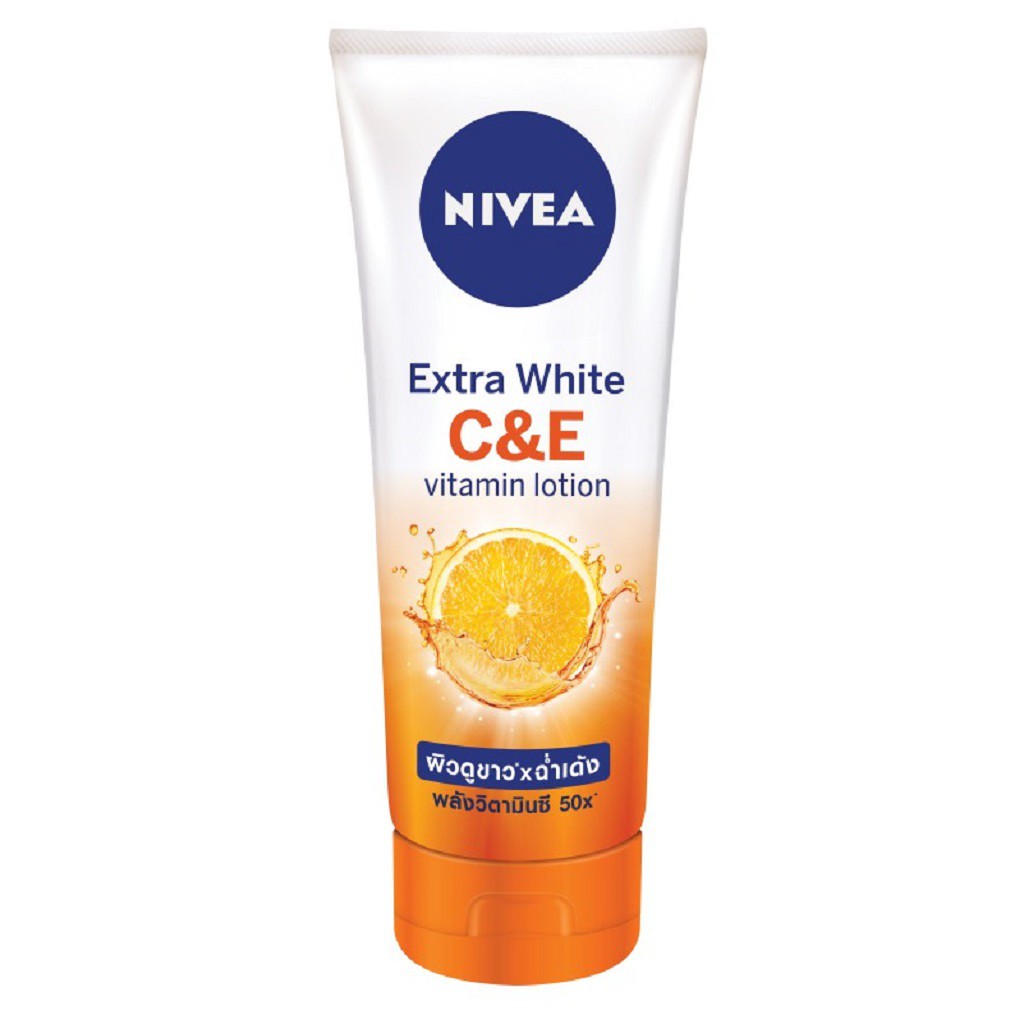 [Mã COSGLORIAT4 -8% đơn 250K] Sữa Dưỡng Thể Dưỡng Trắng Nivea Extra White C&amp;E Vitamin Lotion 180ml - 84374