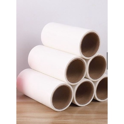 Cây Lăn Bụi Quần Áo Cán Cong Kèm 2 Cuộn Lăn Thay Thế