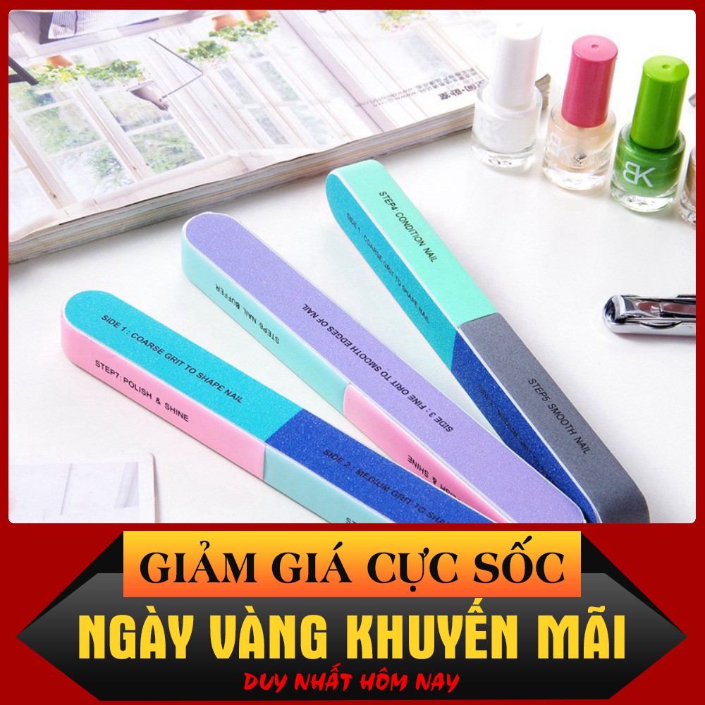 (Mua Ngay)  Dụng cụ dũa móng tay 6 mặt - 8007 (Rẻ Bất Ngờ)