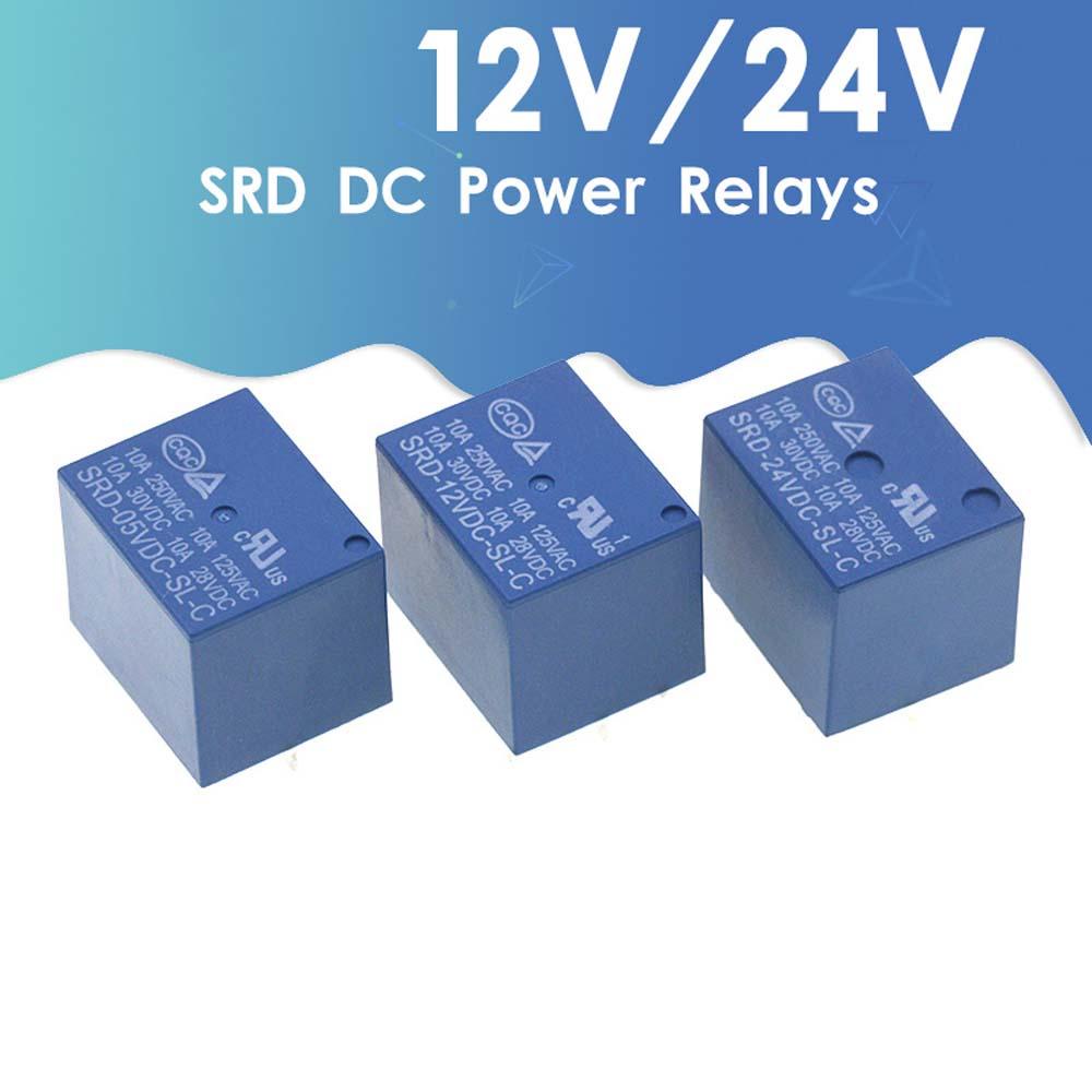 Mô Đun Rơ Le Điện Tử Thông Minh 250VAC SRD-09VDC-SL-C 3V 5V 6V 9V 12V 24V 48V 10A SRD-12VDC-SL-C