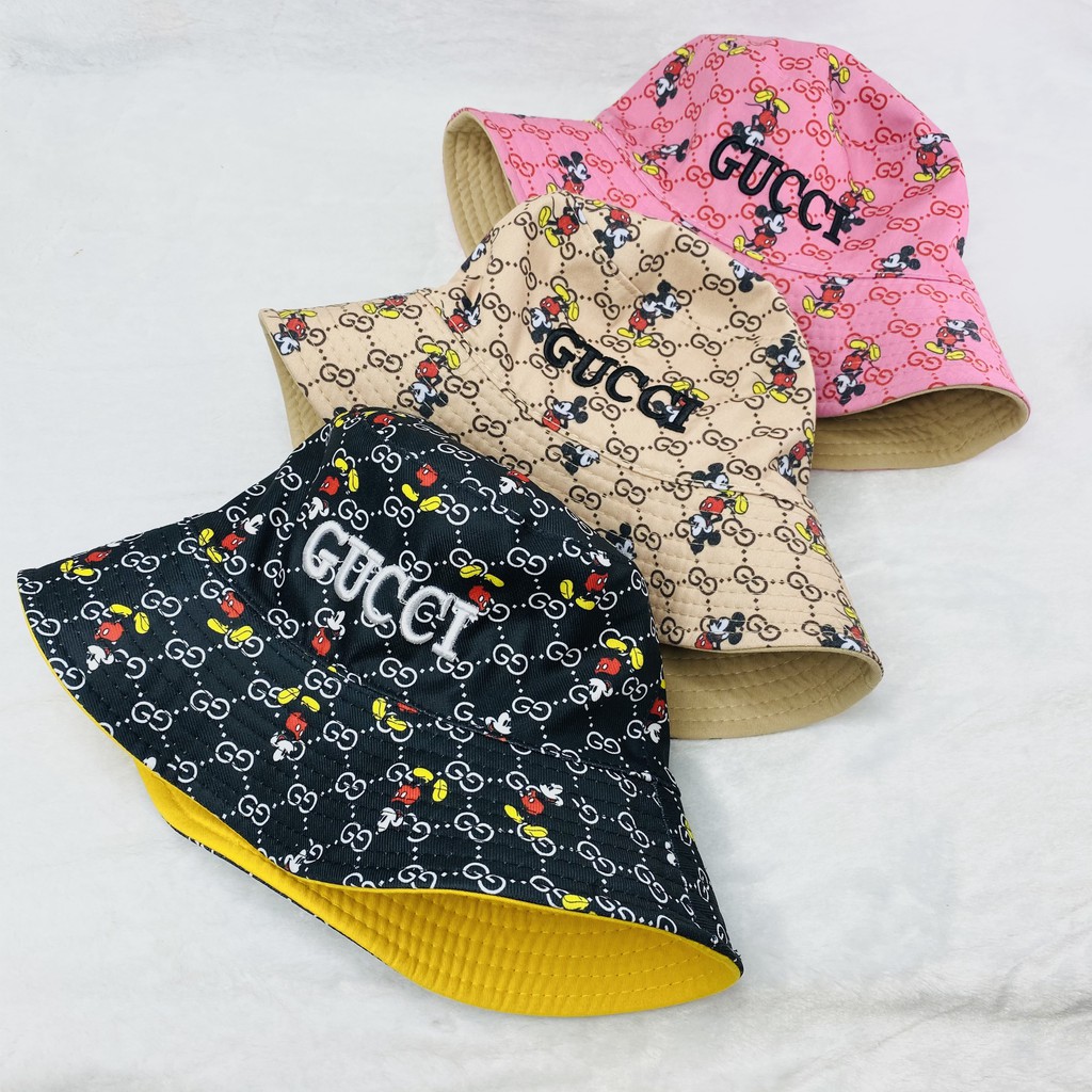 Nón bucket mickey hai mặt, phom chuẩn, cực chất