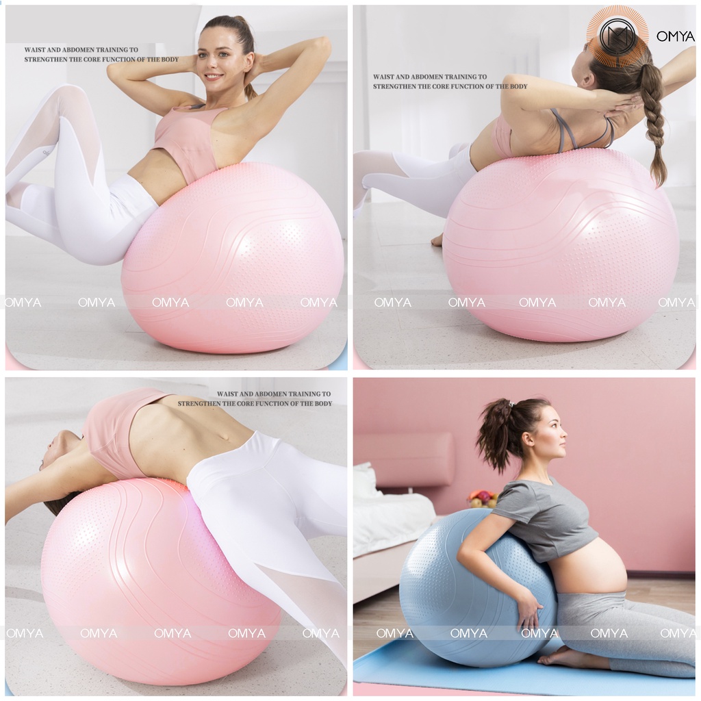 Bóng tập yoga gym gai massage cao cấp chống trượt chống nổ chịu nén