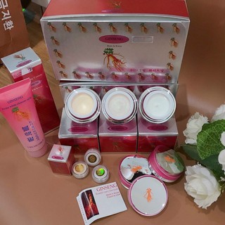 Bộ mỹ phẩm GIẢM nám, tàn nhang dưỡng trắng da GINSENG nhân sâm 4in1