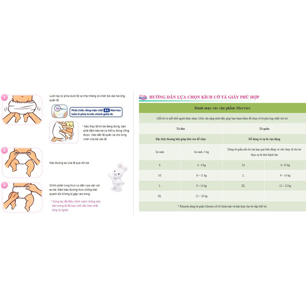 [NHẬT BẢN] Tã Merries Size XL (44 Miếng)