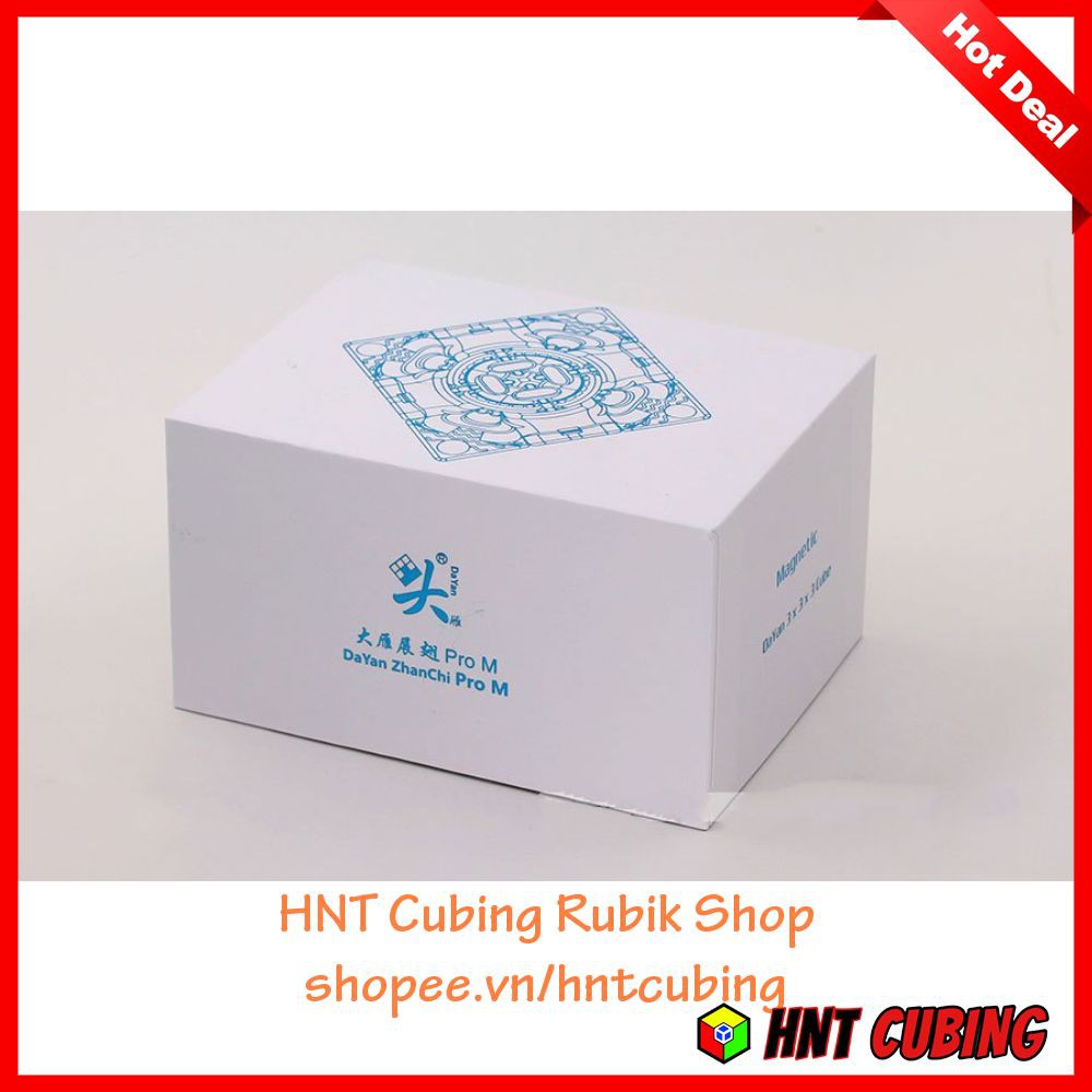 Rubik 3x3 DaYan ZhanChi Pro M 2021 - Rubik Cao Câp DaYan (Thay Đổi Được Lực Hút Nam Châm) HNT Cubing