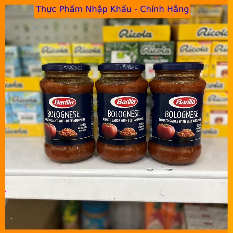 Sốt mỳ ý spaghetti thịt bò băm Bologne 400g hiệu Barilla