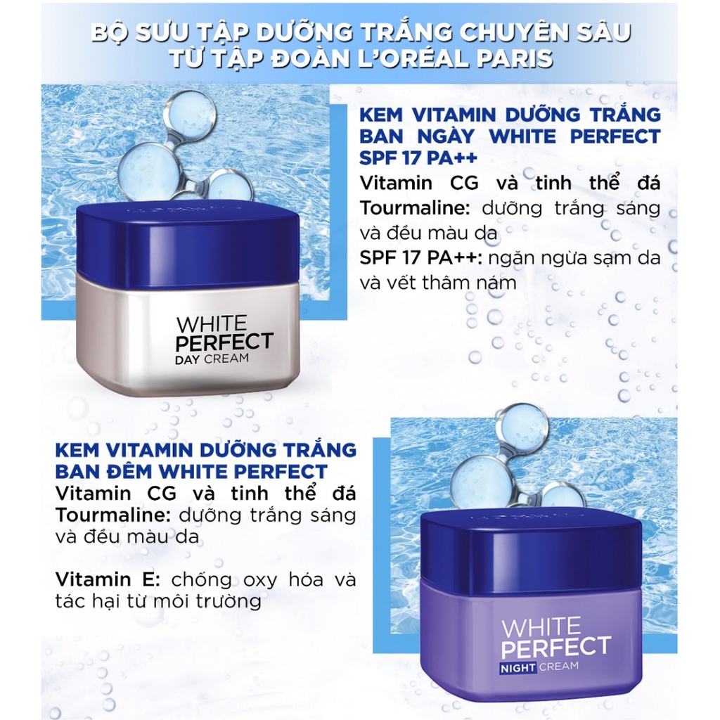 Kem Dưỡng Trắng Ban Đêm White Perfect Loreal 50ml